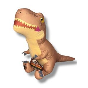 Jurassic World Camp Cretaceous T-Rex 18” Plush Toy Factory Large Dinosaur NEW